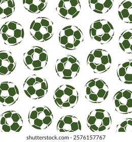 Football and soccer background, pattern set. Collection icons football. Vector