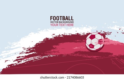 Football or soccer background in red colors, suitable for your project: websit se, poster, display, banner, brosur, templates,and more. 