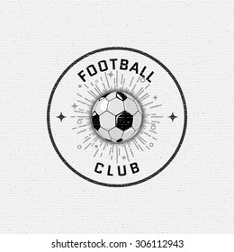 Football, Soccer badges logos and labels can be used for design, presentations, brochures, flyers, sports equipment, corporate identity, sales