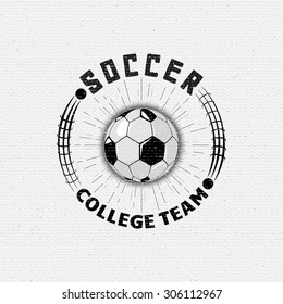 Football, Soccer badges logos and labels can be used for design, presentations, brochures, flyers, sports equipment, corporate identity, sales