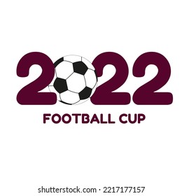 Football, soccer Ball 2022.Vector illustration of abstract soccer,football ball