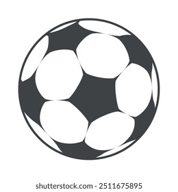 Football Soccer ball black style vector