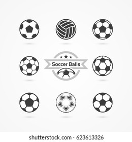 football soccer ball collection
