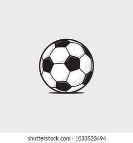 Football soccer ball detailed icon vector illustration