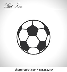 Football, Soccer Ball Flat Icon