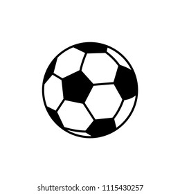 Soccer Vector Illustration Ball Isolated On Stock Vector (Royalty Free ...