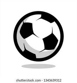 football or soccer ball icon design inspiration. logo template. editable vector