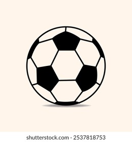 Football, soccer ball icon sign and symbol vector illustration.