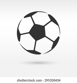 Football or soccer ball icon. Vector illustration