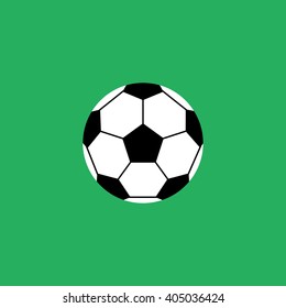 Football soccer ball icon Vector illustration. Flat design.