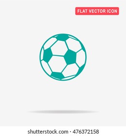 Football soccer ball icon. Vector concept illustration for design.