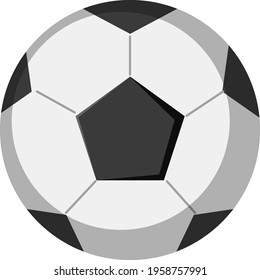 Football or soccer ball on white background illustration