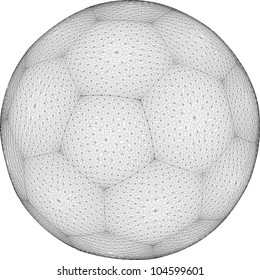 Football Soccer Ball Sphere Net Vector 03