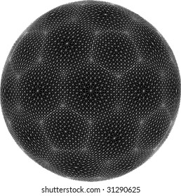 Football Soccer Ball Sphere Net Vector 01