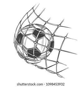 football, soccer ball, sports game, emblem sign, hand drawn vector illustration sketch