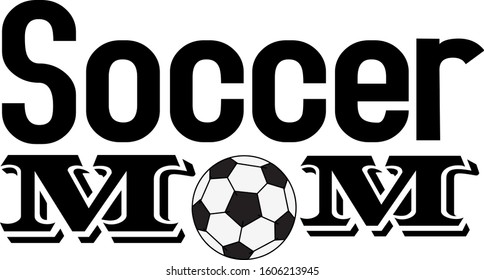 football or soccer ball and text on white background. Vector illustration.