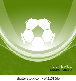 Football soccer ball vector abstract illustration background