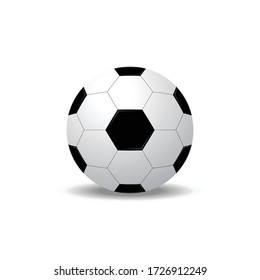 Football, Soccer ball vector isolated on white background.