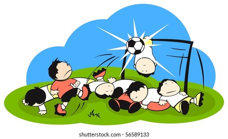 Football (soccer) battle field