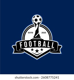 Football or Soccer Championship Cup Logo Design