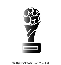 Football or Soccer Championship Trophy Logo Design vector  icon template. Champions football trophy for winner award 