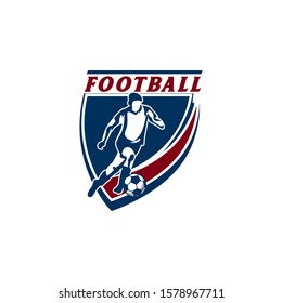 Football Soccer Club  Academy Badge Logo Template Vector
