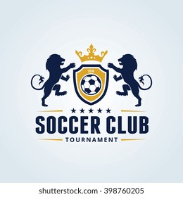Football And Soccer Club Vector Logo Template