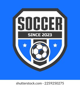 Football and soccer college vector logo isolated. Soccer emblem. Vector illustration of logos on football theme