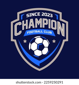 Football and soccer college vector logo isolated. Soccer emblem. Vector illustration of logos on football theme