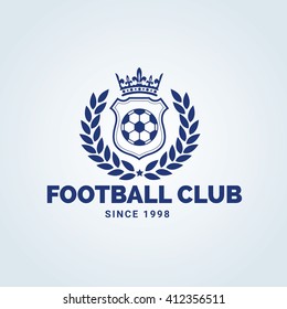 Football and soccer college vector logo template