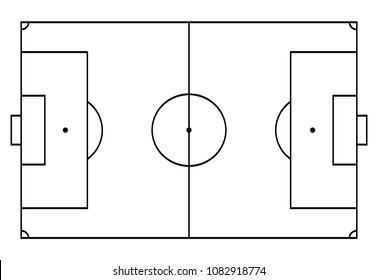 Drawing Football Field High Res Stock Images Shutterstock