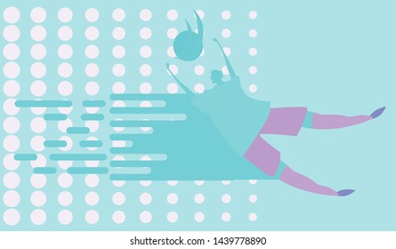 Football or Soccer design banner and football player silhouette. Soccer championship.
