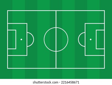 Football or soccer field background. Good to sport boardcaster or football team strategy. 
Vector and illustration.