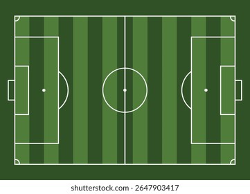 Football soccer field flat style. Football stadium. Sport plan sign business concept. Vector illustation