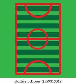 Football soccer field line contour background icon