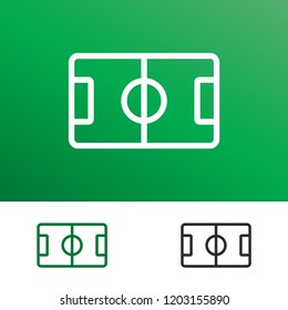 Football Soccer Field Line - Sport Icon Vector Template