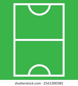 Football soccer field set. Scheme of the european football field. Soccer strategy field. Vector illustration. 