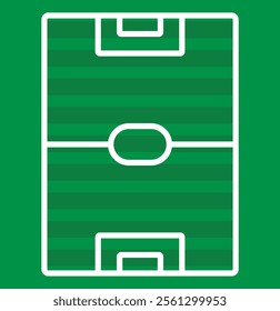 Football soccer field vector illustration. Coach table for tactic presentation for players. Sport strategy view. Football field vector.