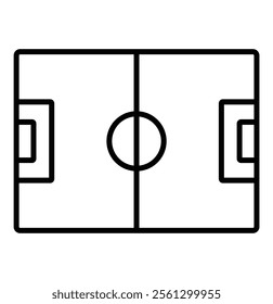 Football soccer field vector illustration. Coach table for tactic presentation for players. Sport strategy view. Football field vector.