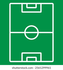 Football soccer field vector illustration. Coach table for tactic presentation for players. Sport strategy view. Football field vector.