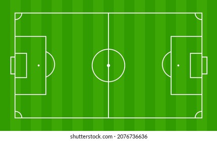 Football Soccer Field Vector Illustrations Green Stock Vector (Royalty ...