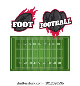 Football or soccer game strategy plan isolated on blackboard with chalk rubbed background. Football or soccer strategy board