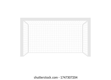 Football soccer goal isolated on white background