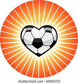 Football Soccer Heart.