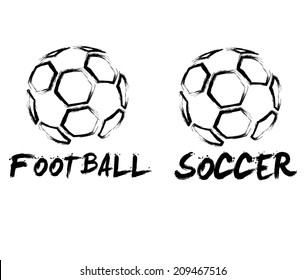 football and soccer illustration