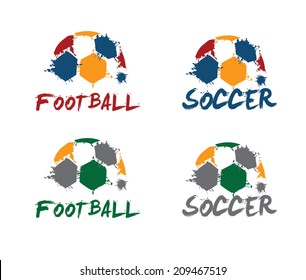 football and soccer illustration