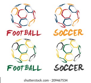 football and soccer illustration