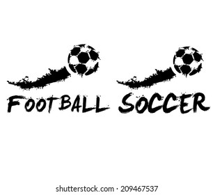 football and soccer illustration