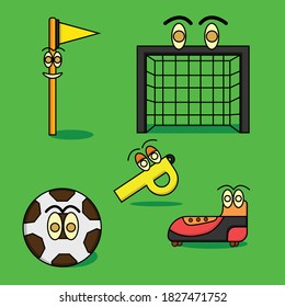 Football or Soccer Illustration Bundle  for your media