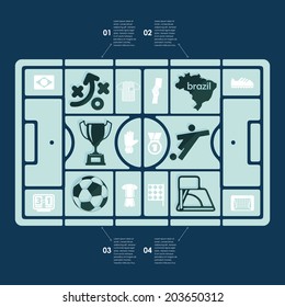 football, soccer infographic